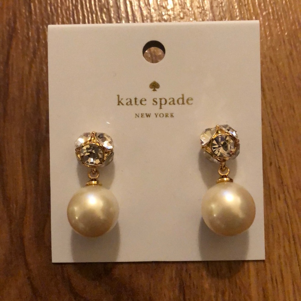 NWT! Kate Spade Lady Marmalade cream earings